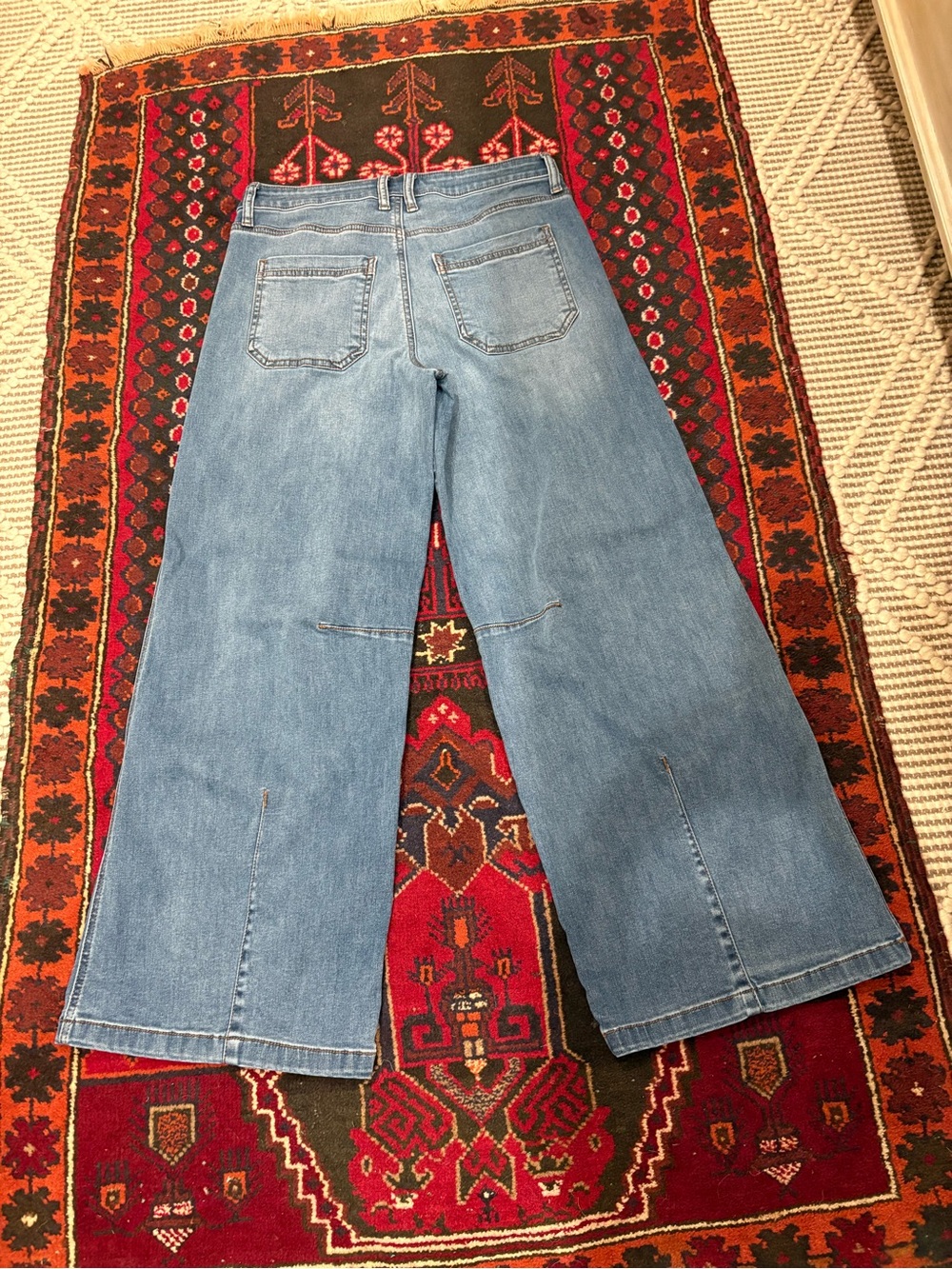 Kut from the Kloth Meg Wide Leg High-Rise Women's Jeans - Light Blue Denim. NWOT - Picture 2 of 7
